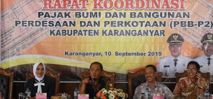 Rakor PBB Pedesaan dan Perkotaan Kabupaten Karanganyar
