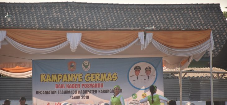 591 KADER POSYANDU SEHAT BERSAMA MELALUI KAMPANYE GERMAS KECAMATAN TASIKMADU