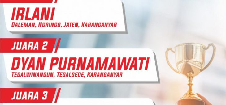 Pengumuman Pemenang Lomba Desain Logo Hari Jadi Ke-102 Kabupaten Karanganyar Tahun 2019