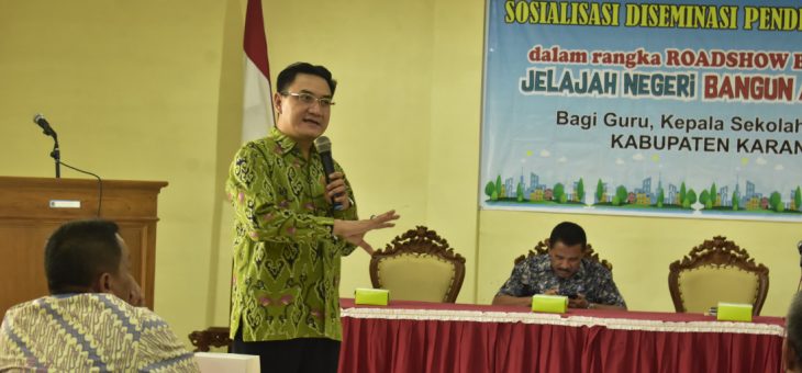 Sosialisasi Diseminasi Pendidikan Antikorupsi di Aula Kantor Disdikbud Karanganyar
