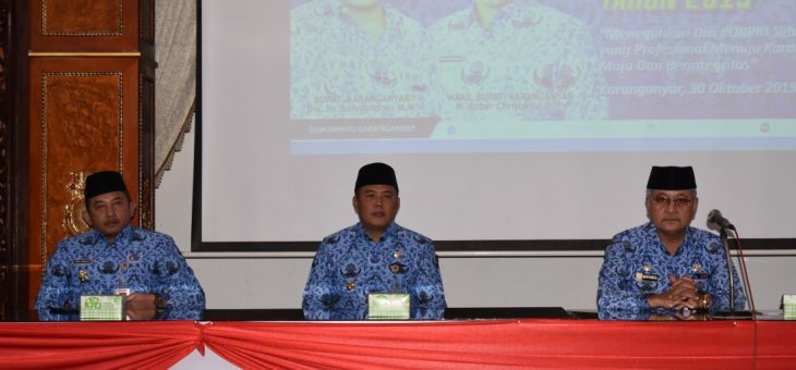 Muskab Korps Pegawai Republik Indonesia (KORPRI) Kabupaten Karanganyar