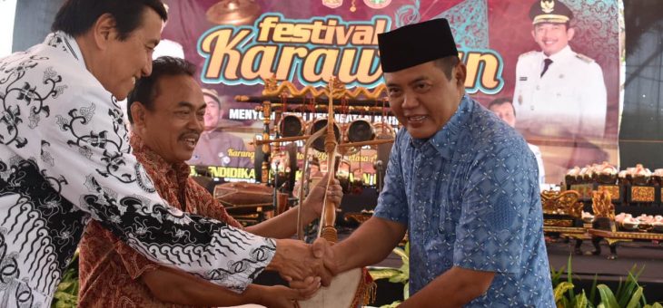 Pembukaan Festival Karawitan di Plasa Alun-alun Karanganyar