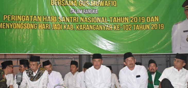 Peringati Hari Santri di Karanganyar, Gelar Pengajian Hadirkan Gus Muwafiq