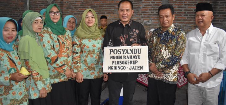 Bupati Juliyatmono Resmikan Posyandu Ngudi Rahayu Puntukrejo Ngringo Jaten
