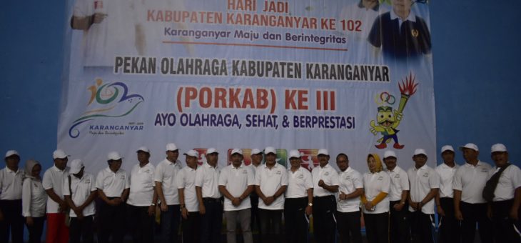 17 Kecamatan Se Karanganyar Kirim Kontingen Ikuti Porkab