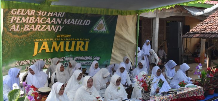 Jama’ah Putri Mahabbah Rosul(JAMURI) Gelar Estafet 30 Hari Baca Maulud Al Barzanjy