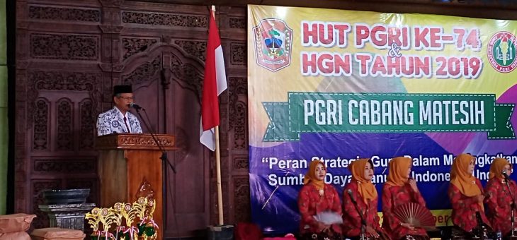 Peringatan HUT PGRI di RM. Watu Jodo, Matesih.