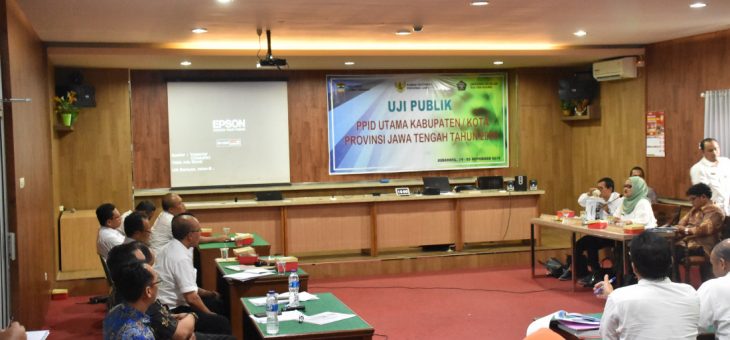 Bupati Juliyatmono Optimis Kabupaten Karanganyar Terbaik Di Uji Publik PPID Utama