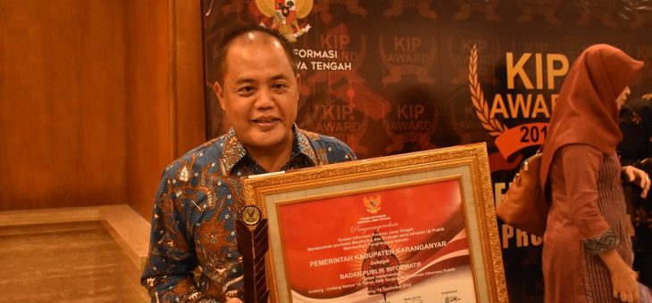 Karanganyar Raih Penghargaan di Anugerah KIP Award 2019