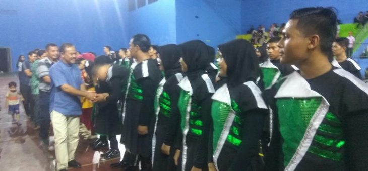 Marching Band Universitas Muhammadiyah Surakarta Gelar Konser Pamit Di GOR RM Said Karanganyar