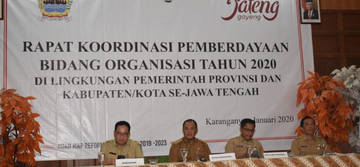 Rakor Pemberdayaan Bidang Organisasi Pemprov Jateng