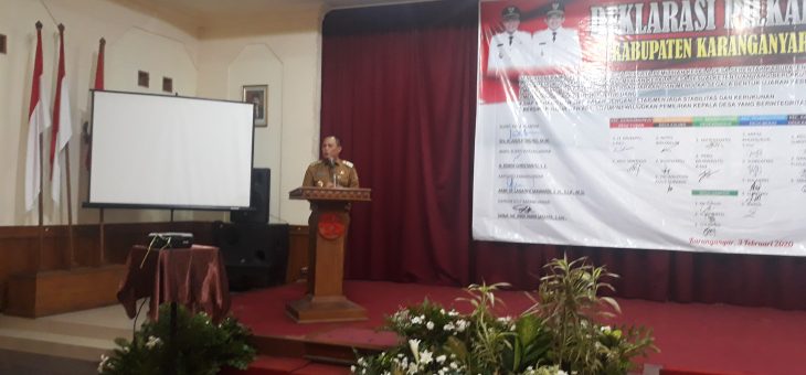 Penandatanganan Deklarasi Pilkades Damai