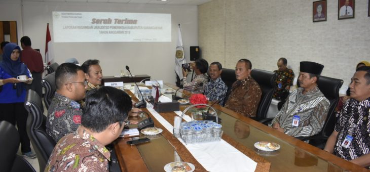 Serah Terima Laporan Keuangan Unaudited Pemerintah Kabupaten Karanganyar Tahun Anggaran 2019
