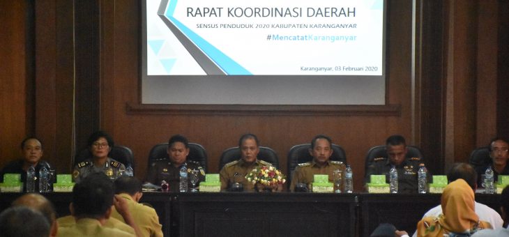 Rapat Koordinasi Daerah Sensus Penduduk 2020 Kabupaten Karanganyar