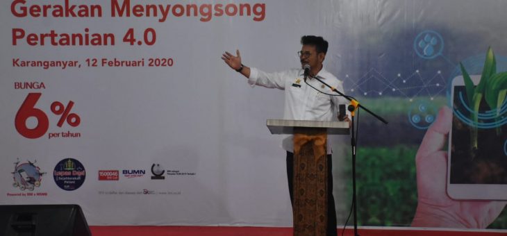 Kunjungi Petani Karanganyar, Mentan Ajak Petani Manfaatkan Tehnologi