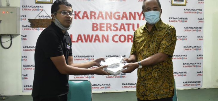 Penerimaan Bantuan Masker Dari Paguyuban Agen LPG 3 Kg Karanganyar