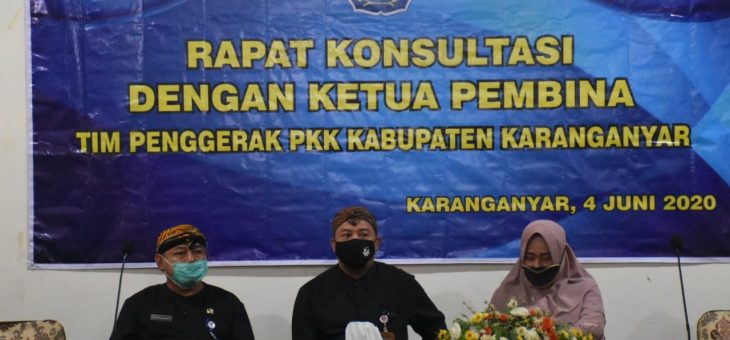 Rapat Konsultasi Dengan Ketua Pembina Tim Penggerak PKK Kabupaten Karanganyar