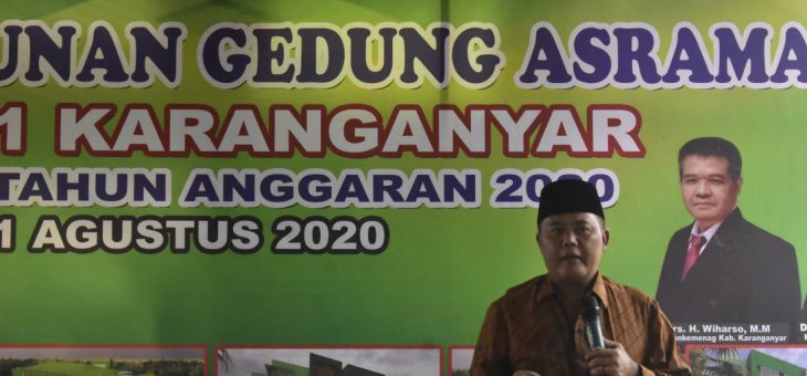 GROUNDBREAKING GEDUNG ASRAMA MAN 1 KARANGANYAR