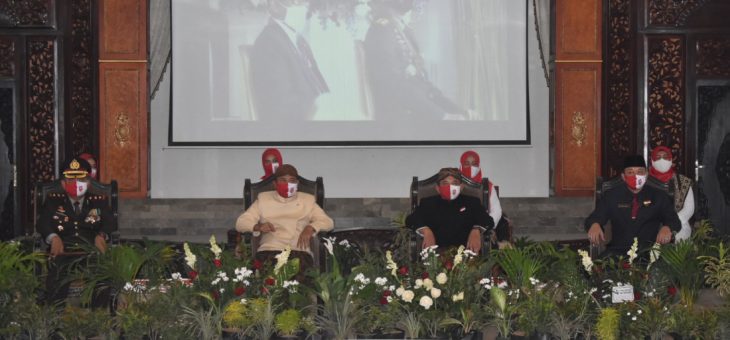 Upacara Penurunan Bendera, Forkompinda Ikuti Secara Virtual