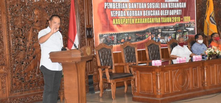 Pemkab Salurkan Bantuan Korban Bencana Alam
