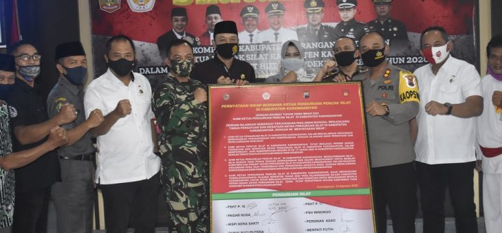 Silaturahmi Forkopimda dengan Ketua Perguruan Pencak Silat se-Kabupaten Karanganyar