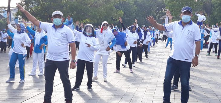 Peringatan Hari Kontrasepsi Sedunia, Pemkab Karanganyar Gelar Senam Sajojo