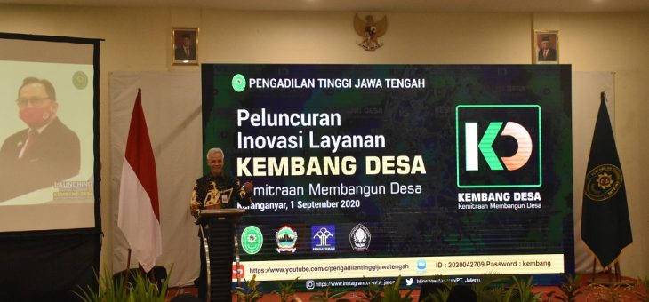 Gubernur Jawa Tengah Hadiri Launching Aplikasi Kembang Desa