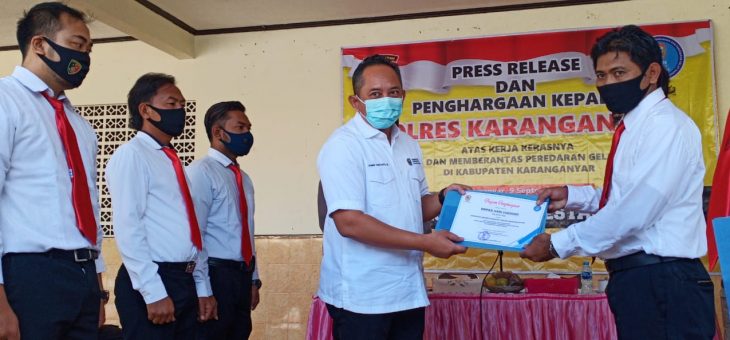 P4GN Karanganyar Apresiasi Polres Karanganyar dalam Pemberantasan Narkoba
