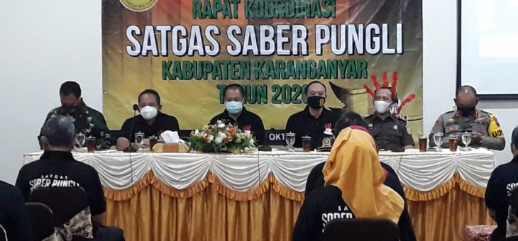 Rakor Saber Pungli Kabupaten Karanganyar Tahun 2020