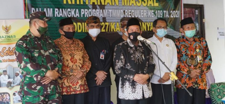 20 Daftar, 18 ikut, 2 Takut dalam Khitanan Massal TMMD ke 109 di Balai Desa Jatiwarna