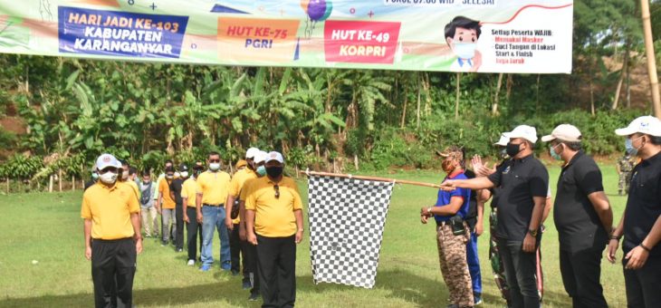 Memperingati Hari Jadi, Jalan Sehat Sambil Kenalkan Waduk Jlantah