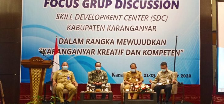 FGD Skill Development Center (SDC) Kabupaten Karanganyar, Upaya Mewujudkan Karanganyar Kreatif Inovatif
