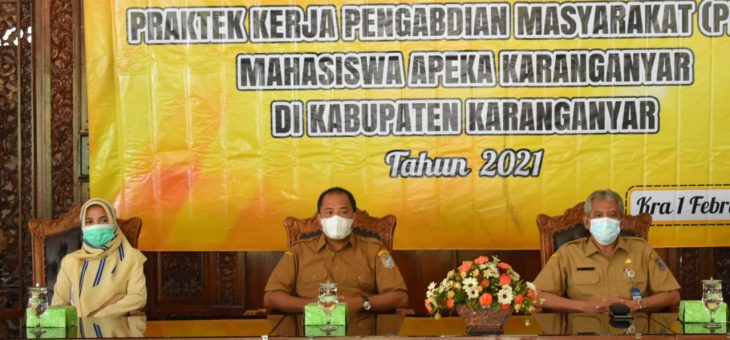 Penerimaan Praktek Kerja Pengabdian Masyarakat (PKPM) Mahasiswa Apeka Karanganyar