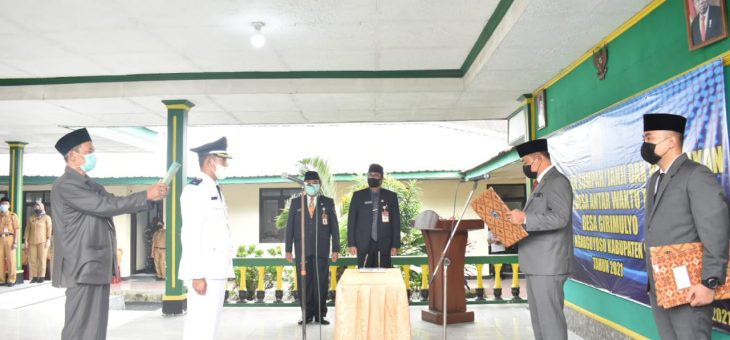Lantik Kades Baru Girimulyo, Bupati Tegaskan Girimulyo Bangkit Dari Keterpurukan