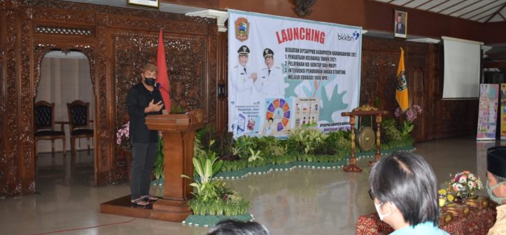 Launching Pendataan Keluarga, Bupati Berpesan Agar Didata Dengan Baik Untuk Meningkatkan Kualitas Keluarga di Karanganyar