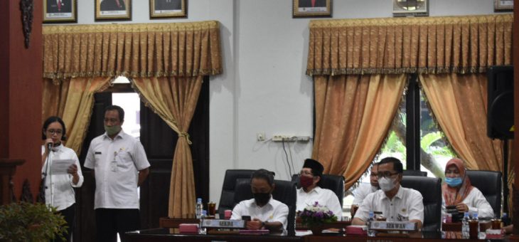 Rapat Paripurna Penyampaian Pandangan Umum Fraksi Terhadap Raperda Pertanggungjawaban Pelaksanaan APBD TA 2020