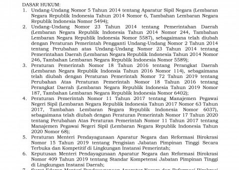 SELEKSI SECARA TERBUKA DAN KOMPETITIF PENGISIAN JABATAN PIMPINAN TINGGI PRATAMA DI LINGKUNGAN PEMERINTAH KABUPATEN KARANGANYAR TAHUN 2021