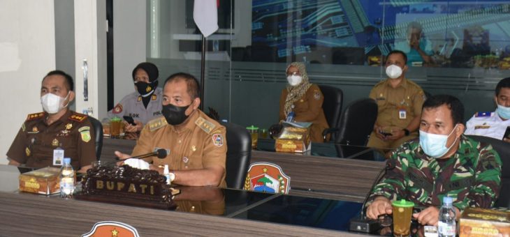 Rapat Koordinasi Covid-19, Gubernur Minta Bupati Terus Mengingatkan Masyarakat