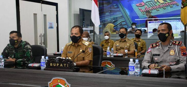 Video Conference Rakor Penanganan Covid-19 dengan Forkompinda di wilayah Jawa Tengah