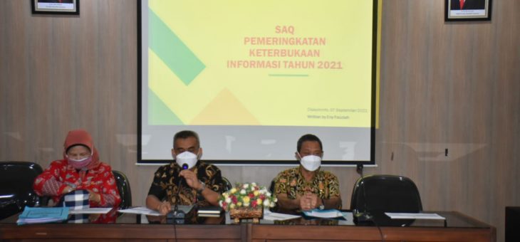 SAQ Pemeringkatan Keterbukaan Informasi Tahun 2021