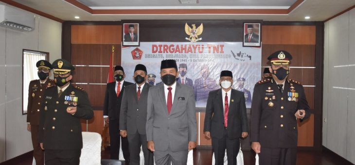 HUT ke-76 TNI, Kodim 0727 dan Forkompinda ikuti Upacara secara Virtual