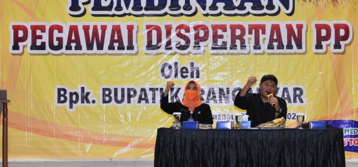 Pembinaan 313 Pegawai Dispertan PP, Bupati Tekankan Untuk Selalu Profesional