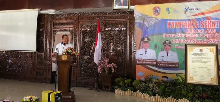 Kampanye Sehat Jiwa melalui DSSJ, Bupati : Senyum itu lebih jauh Berproduktif