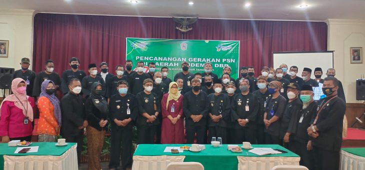 Pencanangan Gerakan PSN di Daerah Endemis DBD Kabupaten Karanganyar tahun 2021
