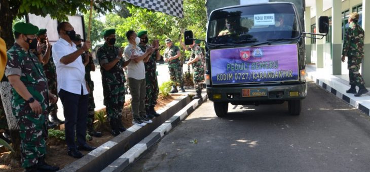 Luar Biasa, Kodim 0727 Karanganyar Inisiatif Pertama Untuk Menyumbangkan Korban Erupsi Gunung Semeru