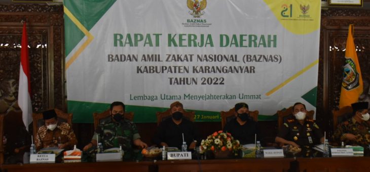 Rakerda Baznas Kabupaten Karanganyar Tahun 2022, Bupati harap Baznas Karanganyar tingkatkan target ZIS