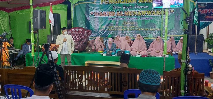 Resmikan Al Munawwaroh, Wabup Minta Masyarakat Makmurkan Masjid
