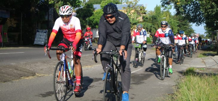 Tingkatkan Imun, Wakil Bupati Karanganyar Gowes Bersama Masyarakat Celep, Desa Dagen, Jaten Karanganyar