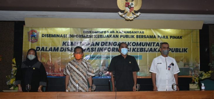 Diskominfo Menggelar Diseminasi Informasi Kebijakan Publik