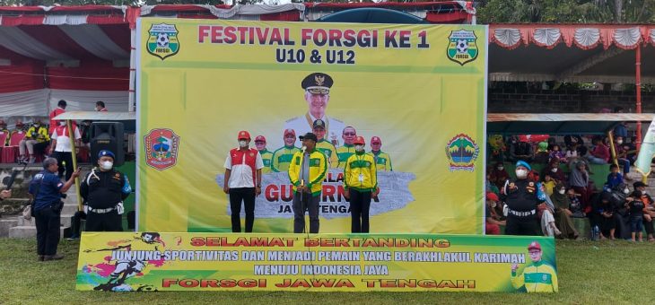 Wabup Karanganyar Rober Christanto Buka Festival Forsgi U 12 dan U 10 di Lapangan Koripan, Matesih